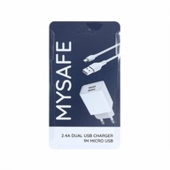 SIEŤOVÁ NABÍJAČKA CH24A + 1M KÁBEL MICRO USB 2.4A SIEŤOVÁ NABÍJAČKA CH24A + 1M KÁBEL MICRO USB 2.4A
