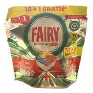 Fairy Platinum Plus All In One Lemon kapsuly do umývačky riadu 55 ks