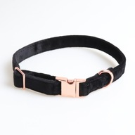 Velúrový mäkký golier M 30-48 cm so zlatými prackami Velúrový mäkký golier M 30-48 cm so zlatými prackami