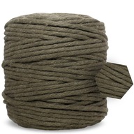 KHAKI BAVLNENÁ ŠNÚRA PRE MACRAME, dĺžka 100m - 5mm KHAKI BAVLNENÁ ŠNÚRA PRE MACRAME, dĺžka 100m - 5mm