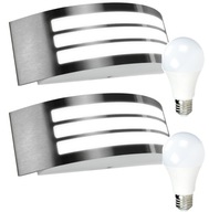 2x LED FASÁDNE NÁstenné svietidlo VONKAJŠIE ZÁHRADNÉ NÁstenné svietidlo so ŽIAROVKAMI 2x LED FASÁDNE NÁstenné svietidlo VONKAJŠIE ZÁHRADNÉ NÁstenné svietidlo so ŽIAROVKAMI