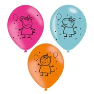 Farebné latexové balóniky Peppa Pig 6ks