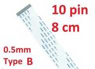 Flex páska FPC FFC VW-1 AWM 20624 80C 60V 8cm 10Pi Flex páska FPC FFC VW-1 AWM 20624 80C 60V 8cm 10Pi