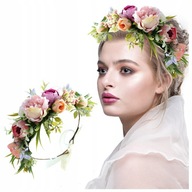 HEAD WREW FLOWERS Gumička do vlasov BOHO HEAD WREW FLOWERS Gumička do vlasov BOHO