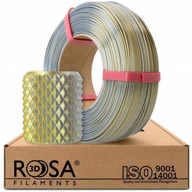 Filament Rosa3D Refill PLA Magic Silk Gold-Silver 1kg 1,75mm 2 farby Filament Rosa3D Refill PLA Magic Silk Gold-Silver 1kg 1,75mm 2 farby