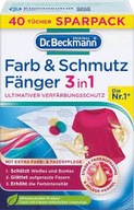 Utierky na zachytávanie farieb Dr Beckmann 40 ks Utierky na zachytávanie farieb Dr Beckmann 40 ks