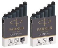 Náplne do plniaceho pera Parker, čierne, 12 ks Náplne do plniaceho pera Parker, čierne, 12 ks