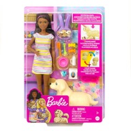 Súprava bábiky Barbie so psíkmi a doplnkami