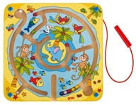 Drevené puzzle Ostrov, magnetické bludisko Hračka pre trojročného Gokiho Drevené puzzle Ostrov, magnetické bludisko Hračka pre trojročného Gokiho