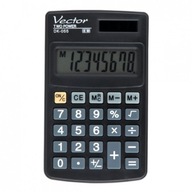 Vektorová vrecková kalkulačka DK-055 BLK