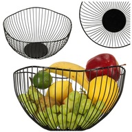 Košík na ovocie a zeleninu, kovový košík, miska, miska