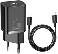 Baseus QC 25W nástenná nabíjačka + TYPE-C USB-C kábel Baseus QC 25W nástenná nabíjačka + TYPE-C USB-C kábel