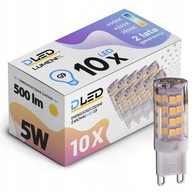 10x G9 SMD LED žiarovka 230V 5W 500lm NEUTRAL