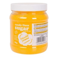 Farebný cukor na cukrovú vatu žltý s citrónovou príchuťou 1kg