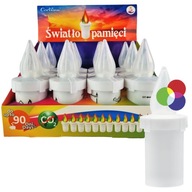 CORTINA elektrická LED vložka MEMOR RGB farebne vymeniteľná na batérie 12 kusov CORTINA elektrická LED vložka MEMOR RGB farebne vymeniteľná na batérie 12 kusov