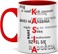 Motivačný hrnček s potlačou názvu KASIA KASI Motivačný hrnček s potlačou názvu KASIA KASI