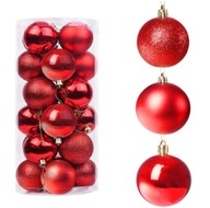 GUĽA NA VIANOČNÝ STROMČEK 6cm NEZRUŠITEĽNÉ GULE x24 SADA VIANOČNÝCH GÚL GUĽA NA VIANOČNÝ STROMČEK 6cm NEZRUŠITEĽNÉ GULE x24 SADA VIANOČNÝCH GÚL