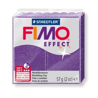 Fimo Effect Purple Glitter Plastic