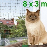 Drôtená ochranná sieť pre mačky 8 x 3 m