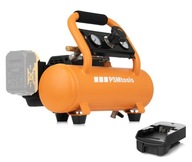 AKUMULÁTOROVÝ KOMPRESOR 4L 8 BAR + DEWALT ADAPTÉR AKUMULÁTOROVÝ KOMPRESOR 4L 8 BAR + DEWALT ADAPTÉR