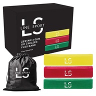 ODPOROVÉ PÁSY NA CVIČENIE MATERIÁLOVÉ PÁSKY FLEX BAND LINE SPORT SET 3ks ODPOROVÉ PÁSY NA CVIČENIE MATERIÁLOVÉ PÁSKY FLEX BAND LINE SPORT SET 3ks