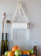 Prírodný ručne vyrobený papier na kuchynské utierky Macrame Prírodný ručne vyrobený papier na kuchynské utierky Macrame