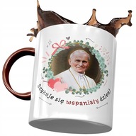 Bordový hrnček John Paul II Pope Mem ako darček Bordový hrnček John Paul II Pope Mem ako darček