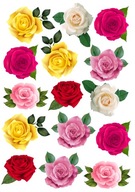Tortová oblátka FLOWERS ROSE Potlač cukru A4 Tortová oblátka FLOWERS ROSE Potlač cukru A4