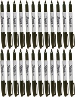 Sharpie Fine Permanent Marker Black F 1,0 mm x 24