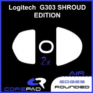 2 x CorePad Logitech G303 Shroud AIR kĺzačky 2 x CorePad Logitech G303 Shroud AIR kĺzačky