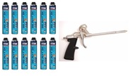 Penové lepidlo na sadrokartónové dosky 840ml Tytan x12 + Pištoľ Penové lepidlo na sadrokartónové dosky 840ml Tytan x12 + Pištoľ
