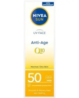 NIVEA SUN opaľovací krém na tvár proti vráskam SPF 50 50 ml NIVEA SUN opaľovací krém na tvár proti vráskam SPF 50 50 ml