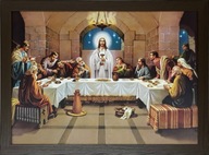 OBRAZ 57x77 POSLEDNÁ VEČERA JESUS RÁM VENGE OBRAZ 57x77 POSLEDNÁ VEČERA JESUS RÁM VENGE