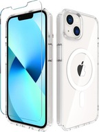 PUZDRO na IPHONE 13 + SKLENENÉ 9H PUZDRO ČÍRA | MAGSHOCK