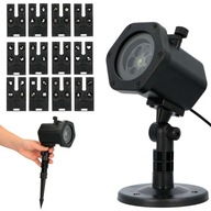 LASEROVÝ projektor + vianočný LED reflektor PROJEKTOR 12 KARIET 6W 48 VZOROV LASEROVÝ projektor + vianočný LED reflektor PROJEKTOR 12 KARIET 6W 48 VZOROV