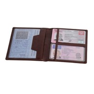 PUZDRO NA REGISTRAČNÚ KARTU, VODIČSKÝ PREUKAZ, hnedé PUZDRO NA REGISTRAČNÚ KARTU, VODIČSKÝ PREUKAZ, hnedé