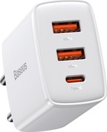 Baseus CCXJ-E02 Nabíjačka 2x USB-A 1x USB-C 3 A (B