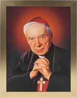 OBRAZ 45x35 KARDINÁL STEFAN WYSZYŃSKI ZLATÝ RÁM OBRAZ 45x35 KARDINÁL STEFAN WYSZYŃSKI ZLATÝ RÁM