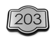 čísla ČÍSLO DVERÍ hotel 5x4 + PLEX 10 ks čísla ČÍSLO DVERÍ hotel 5x4 + PLEX 10 ks