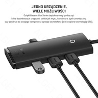 BASEUS Adaptér HUB USB-C na 4x USB-A 100cm