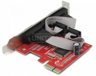 Unitek Y-7504 PCIe 2x COM/RS-232 COM radič