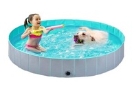 Bazén pre psov 160 CM veľký skladací a roztiahnuteľný