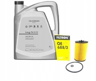 OLEJOVÝ FILTER 1.6 2.0 TDI + OLEJ VW 0W30 LONGLIFE III