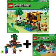 LEGO MINECRAFT SET VČELÍ ÚĽ 21241 + LEGO 21240 DARČEKOVÝ SET