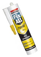 Flexibilné lepidlo Soudal Fix All Turbo Super rýchle Flexibilné lepidlo Soudal Fix All Turbo Super rýchle