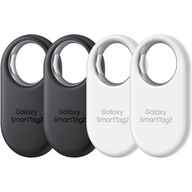 Sada 4x Originál Samsung SmartTag2 Lokátor 2x Biela 2x Čierna IP67 Sada 4x Originál Samsung SmartTag2 Lokátor 2x Biela 2x Čierna IP67