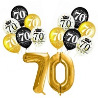 SET 70. NARODENINY, balóniky KONFETTI, číslo 100 cm SET 70. NARODENINY, balóniky KONFETTI, číslo 100 cm