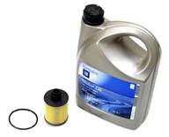 Olej GM 5W30 5L+olejový filter OPEL Insignia 2.0CDTI
