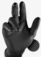 GRIPPAZ nitrilové rukavice s uzlami čierna 9/L GRIPPAZ nitrilové rukavice s uzlami čierna 9/L