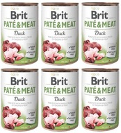 Brit Pate&Meat s kačacou 6x400g